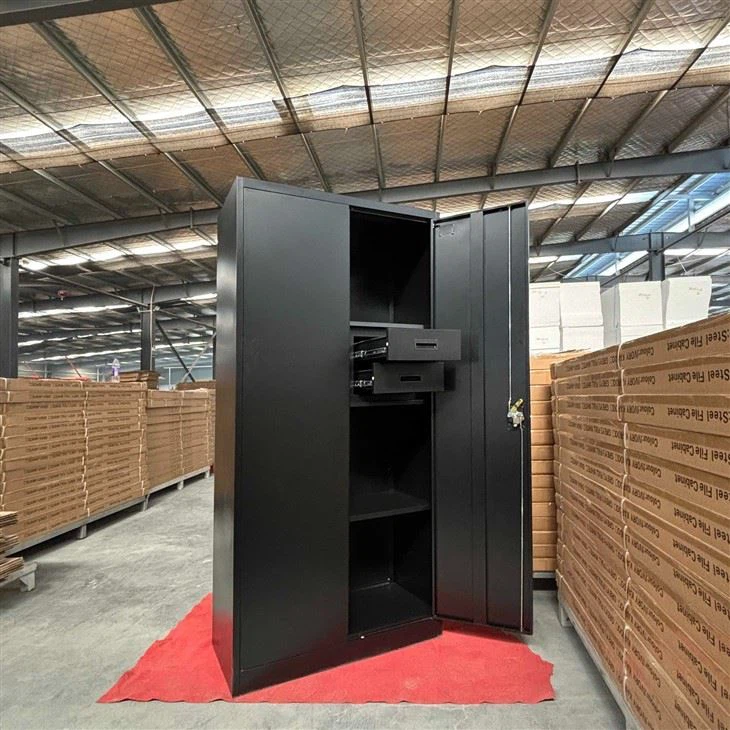 Tall Black Metal Cabinet